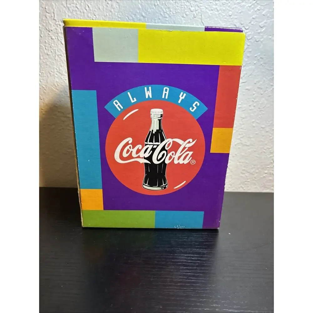 Coca Cola twin bell alarm clock advance clock co 1996 Coke